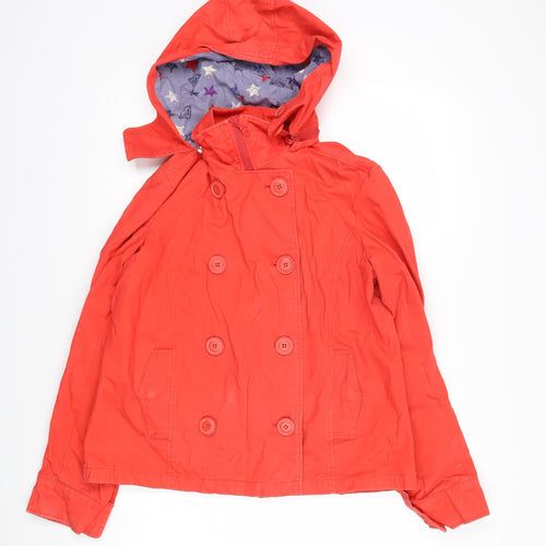 ROXY Womens Red Jacket Coat Size M Zip