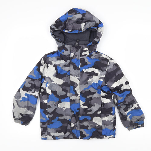 Mountain Warehouse Boys Multicoloured Camouflage Jacket Coat Size 5-6 Years Zip