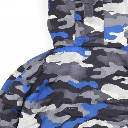 Mountain Warehouse Boys Multicoloured Camouflage Jacket Coat Size 5-6 Years Zip