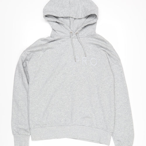 USA Pro Womens Grey Polyester Pullover Hoodie Size 14 Pullover