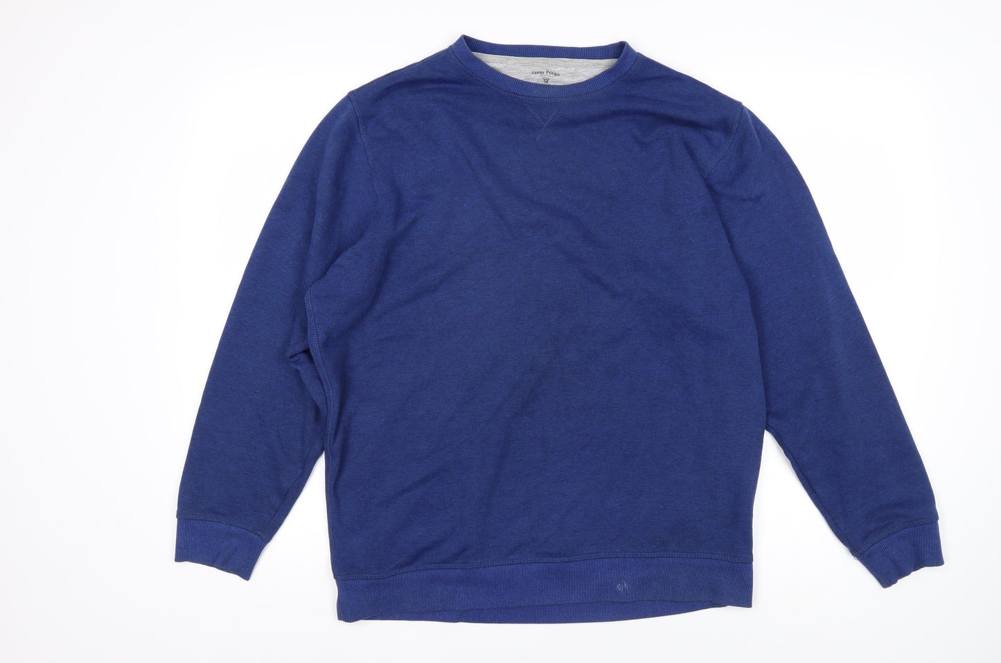 James pringle Mens Blue Polyester Pullover Sweatshirt Size L