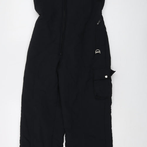 Rodeo Girls Black Polyester Jumpsuit One-Piece Size 14 Years Zip