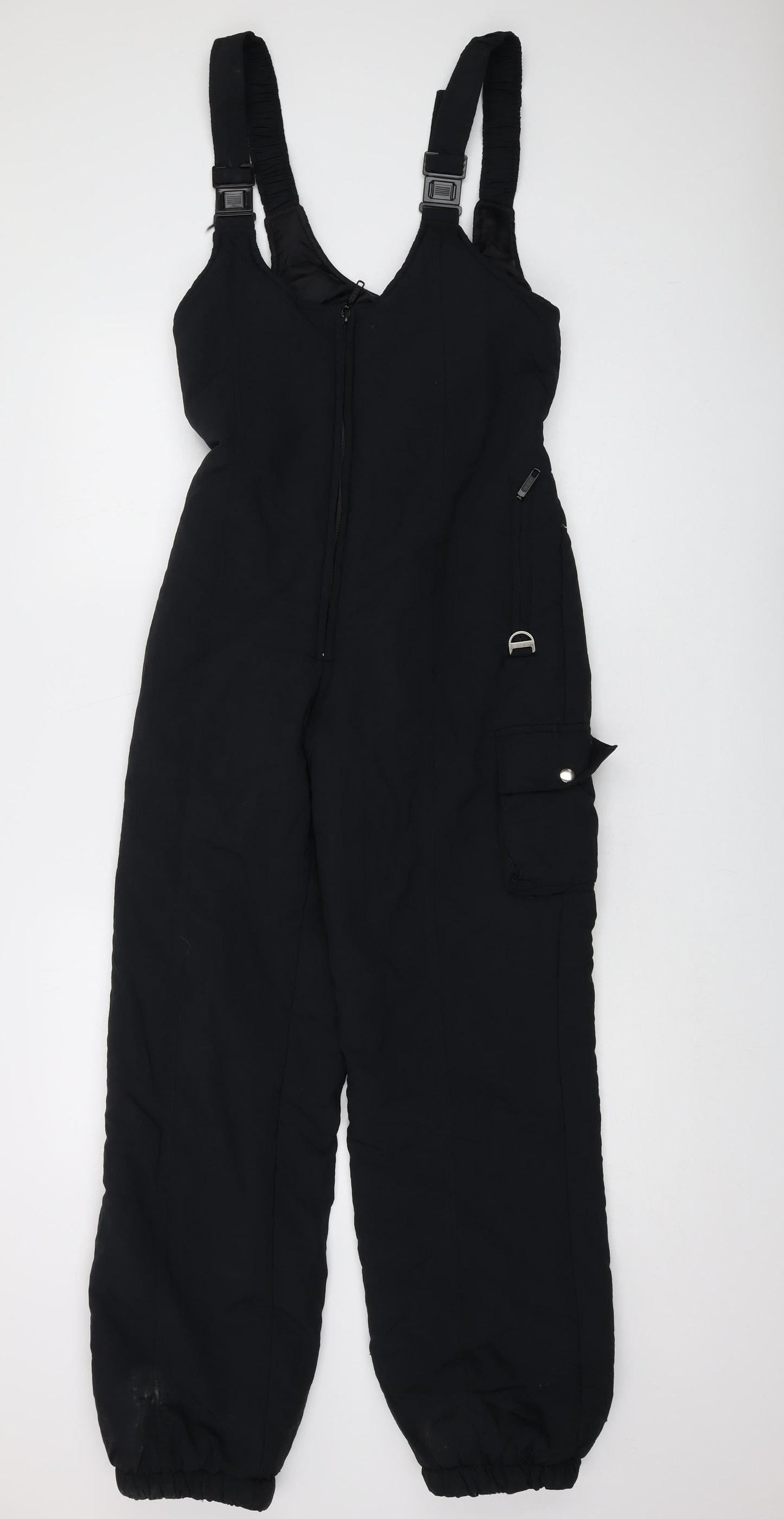 Rodeo Girls Black Polyester Jumpsuit One-Piece Size 14 Years Zip