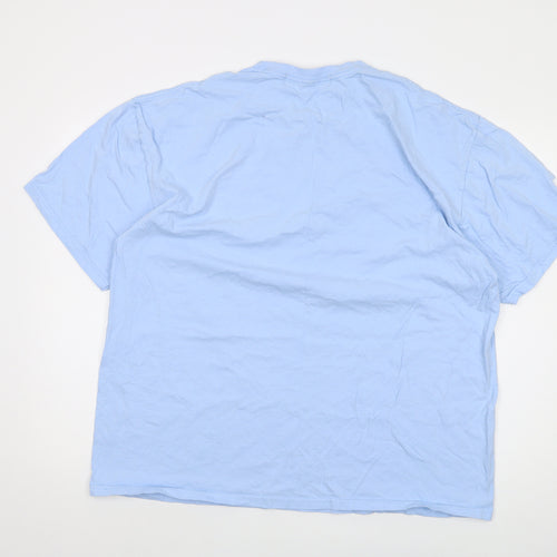Philosophy Football Mens Blue Cotton T-Shirt Size 2XL Crew Neck - MCFC 2023