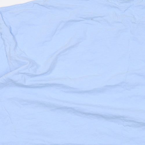 Philosophy Football Mens Blue Cotton T-Shirt Size 2XL Crew Neck - MCFC 2023