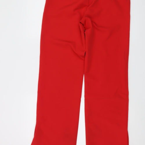 Sanctuary Womens Red Polyester Trousers Size 26 in L32 in Regular Button