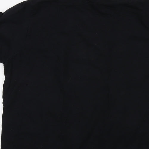 Batman Mens Black Cotton T-Shirt Size M Crew Neck