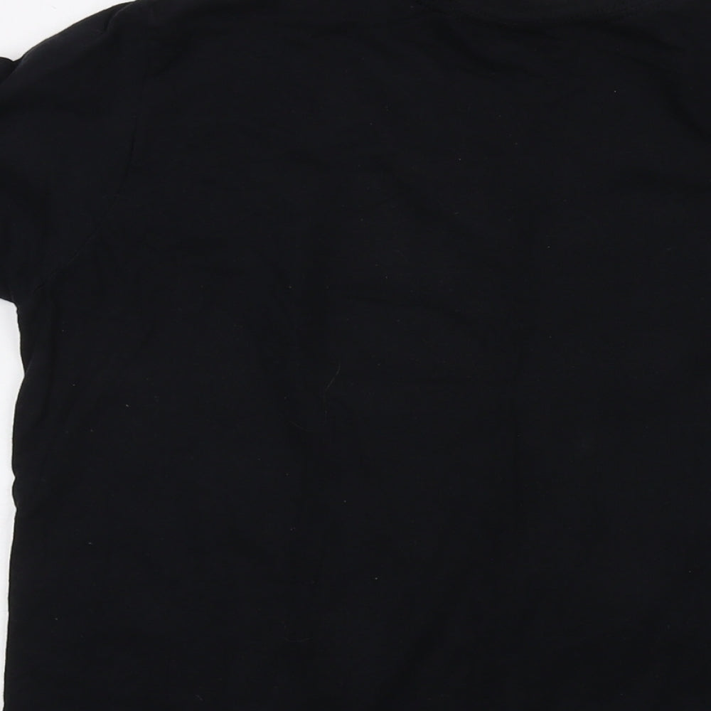 Batman Mens Black Cotton T-Shirt Size M Crew Neck