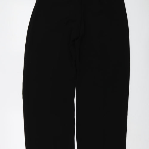 Yessica Womens Black Polyester Trousers Size 14 L31 in Regular Zip
