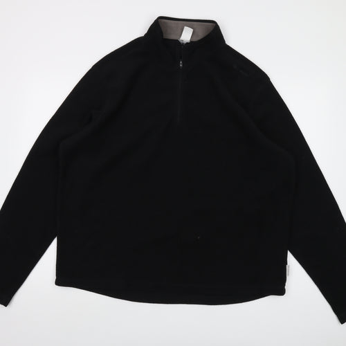 Quechua Mens Black Polyester Pullover Sweatshirt Size XL
