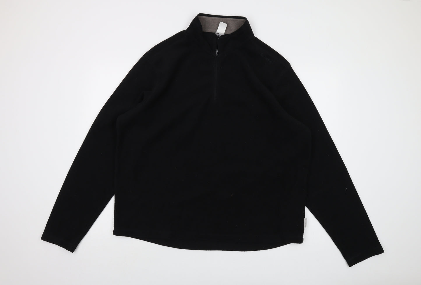 Quechua Mens Black Polyester Pullover Sweatshirt Size XL