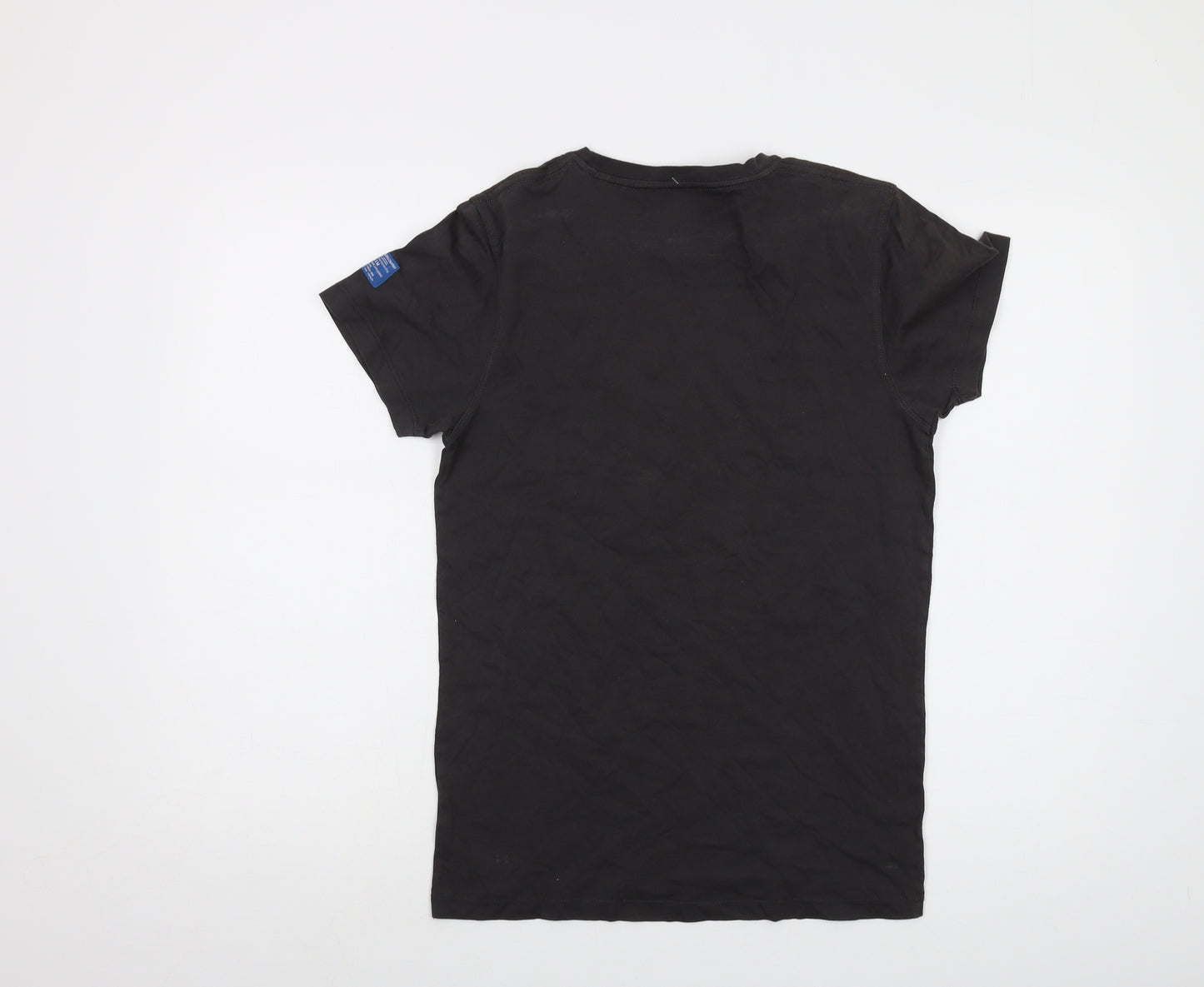 JACK & JONES Mens Grey Cotton T-Shirt Size S Crew Neck