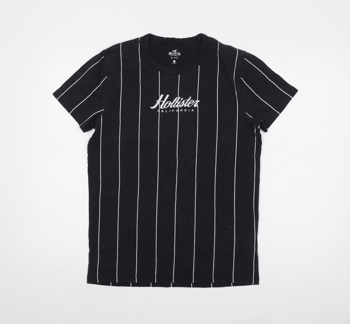 Hollister Mens Black Cotton T-Shirt Size S Crew Neck