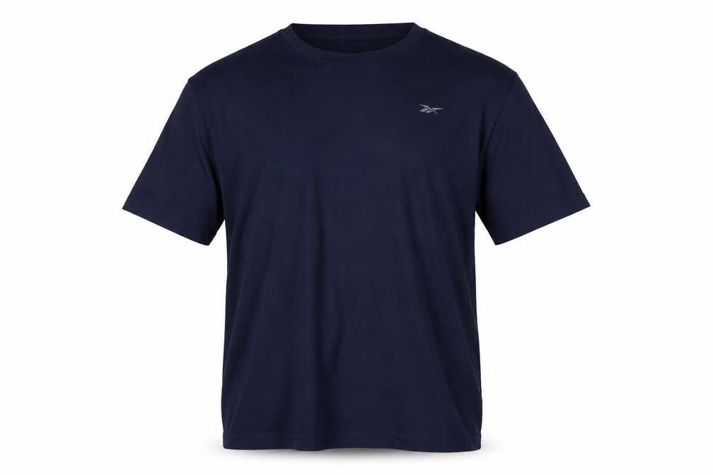 Reebok Mens Blue Cotton T-Shirt Size XL Crew Neck
