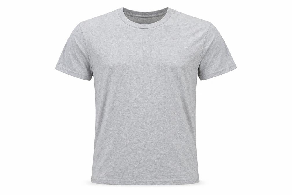 Front view of Levi's men’s grey cotton t-shirt, size S, crew neck