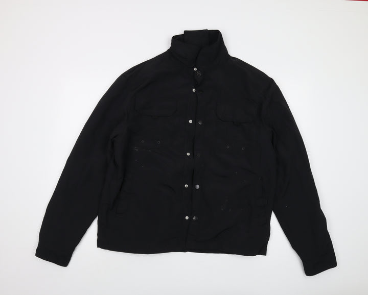 Brave Soul Mens Black Jacket Size L Zip