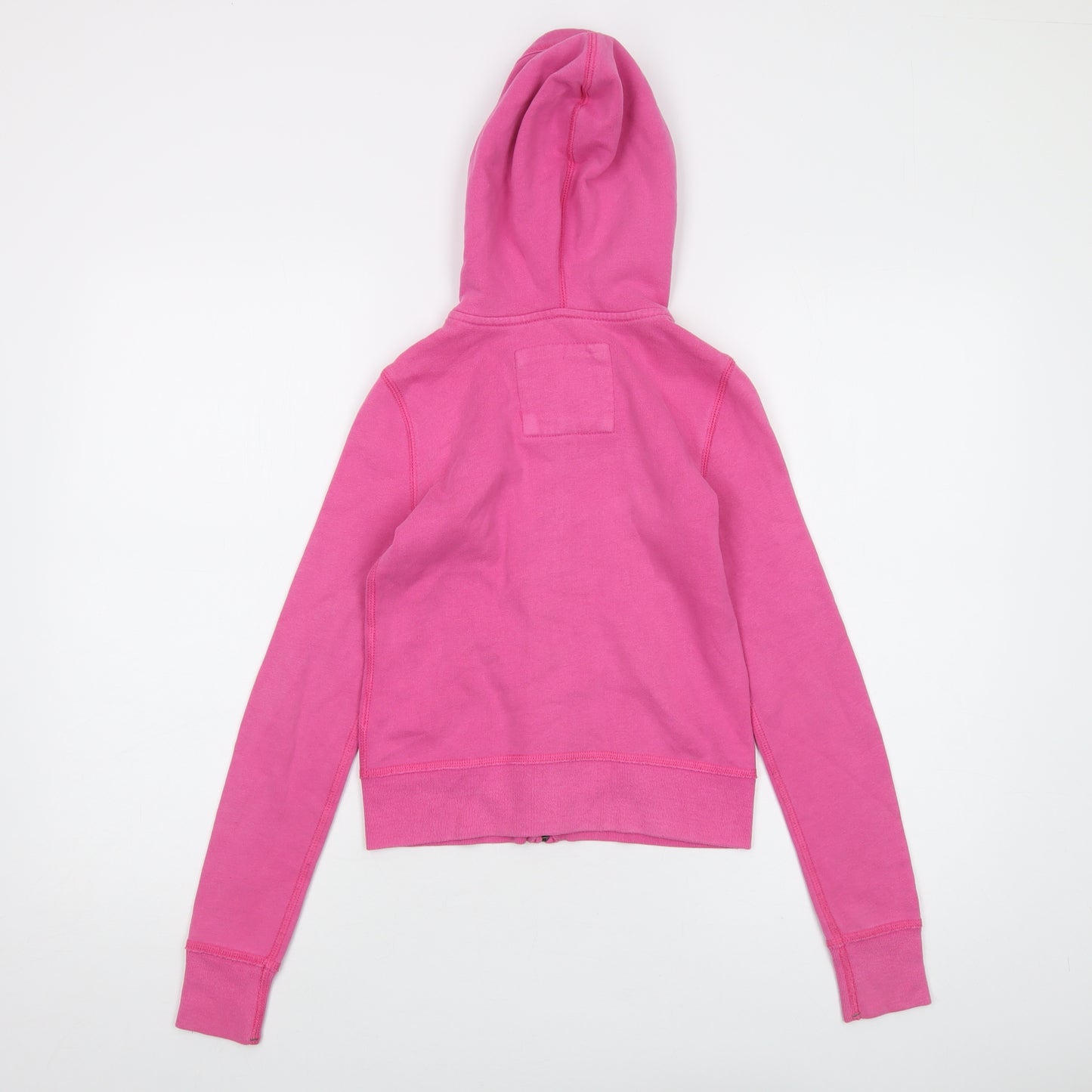 Abercrombie & Fitch Girls Pink Cotton Full Zip Hoodie Size S Zip