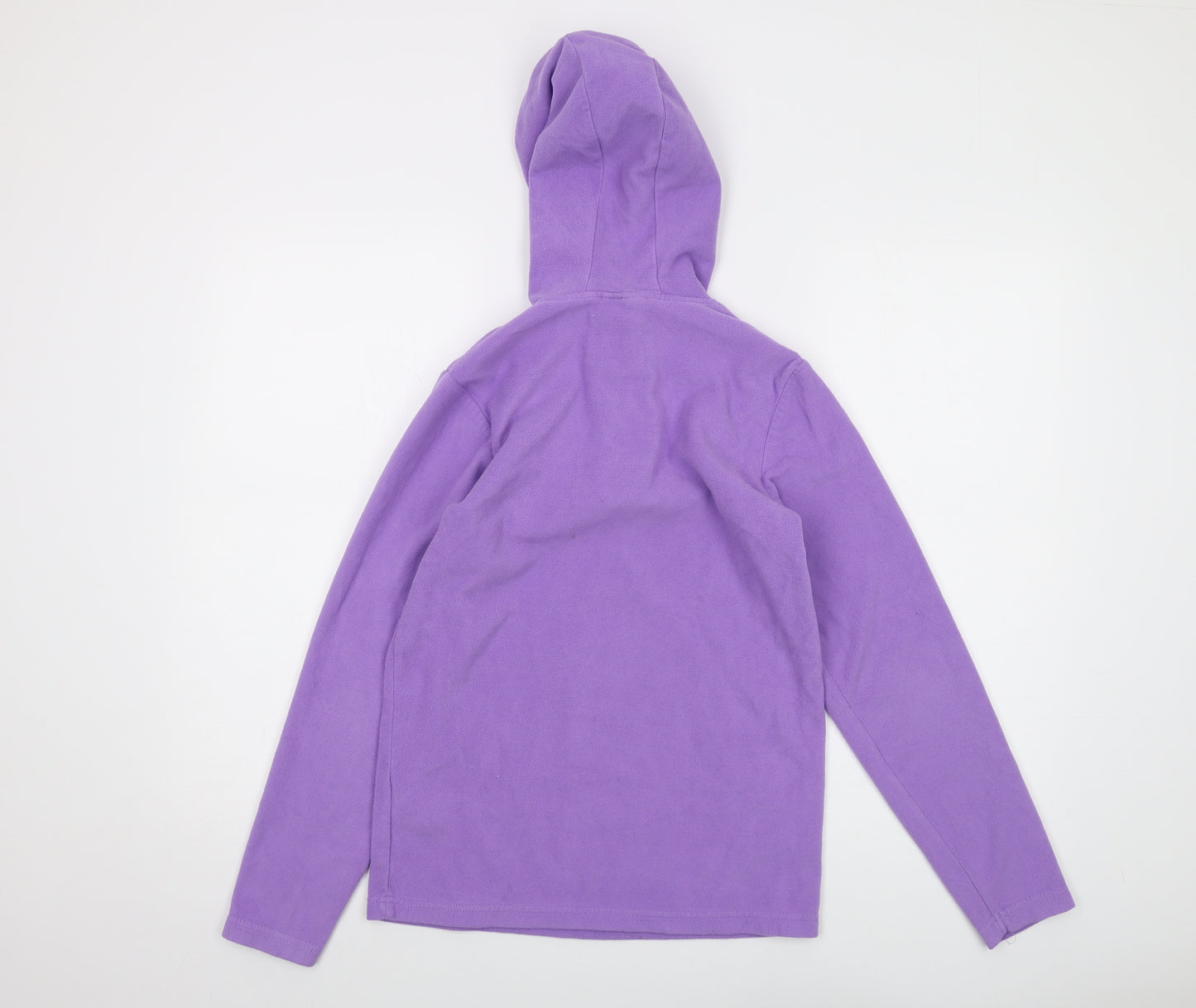 Mountain Warehouse Girls Purple Polyester Pullover Hoodie Size 13 Years Zip