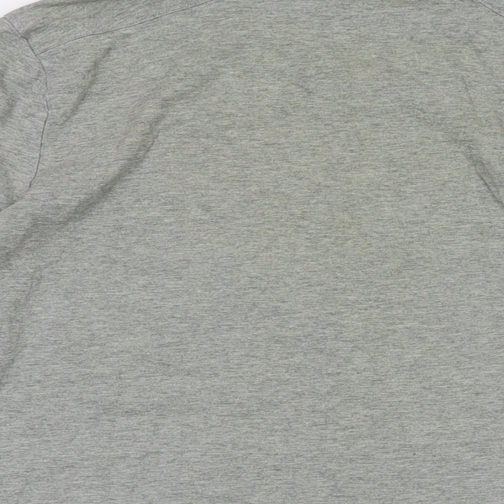 Converse Mens Grey Cotton T-Shirt Size M Round Neck