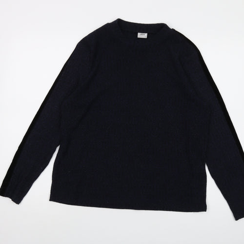 JDY Womens Blue Crew Neck Polyester Pullover Jumper Size XL