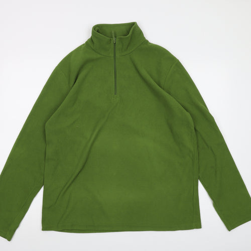 Mountain Warehouse Mens Green Polyester Pullover Sweatshirt Size M