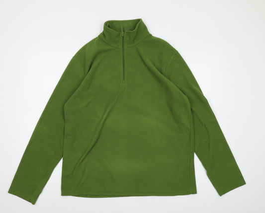 Mountain Warehouse Mens Green Polyester Pullover Sweatshirt Size M