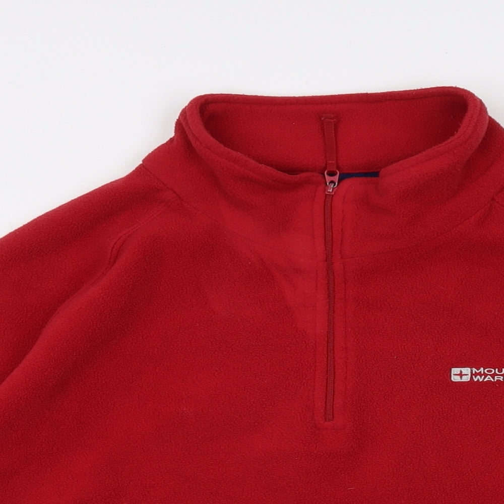 Mountain Warehouse Mens Red Polyester Pullover Sweatshirt Size M