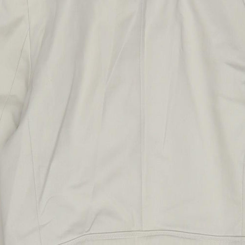 Penny Black Womens Beige Overcoat Jacket Size 14 Zip - Belted