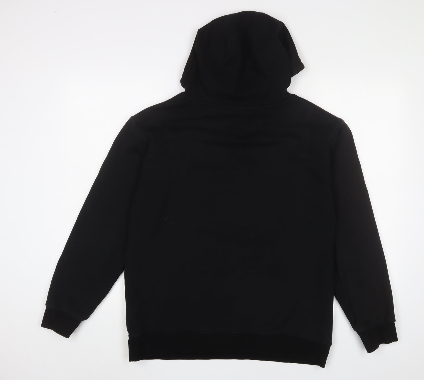 adidas Mens Black Cotton Pullover Hoodie Size M - Logo