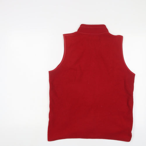 EWM Womens Red Gilet Jacket Size 14 Zip - 14-16
