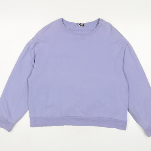 Pimkie Womens Blue Cotton Pullover Sweatshirt Size M Pullover