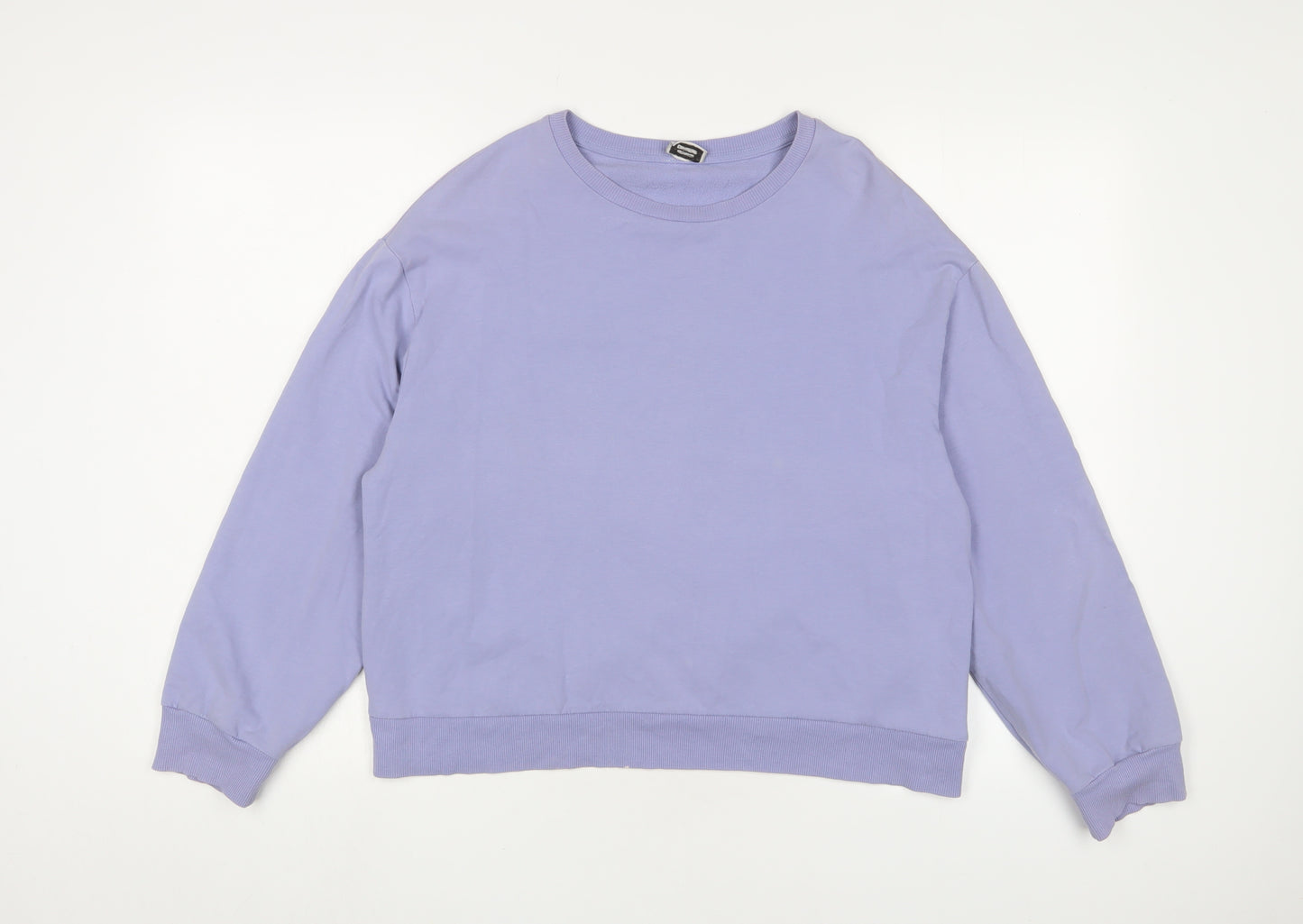 Pimkie Womens Blue Cotton Pullover Sweatshirt Size M Pullover