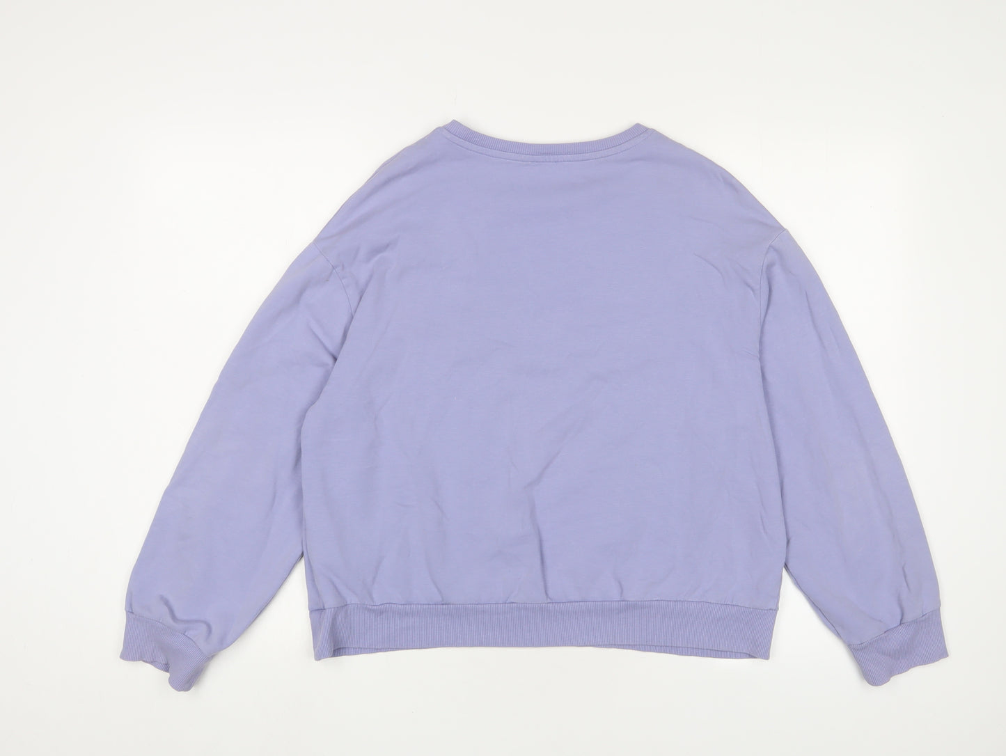 Pimkie Womens Blue Cotton Pullover Sweatshirt Size M Pullover