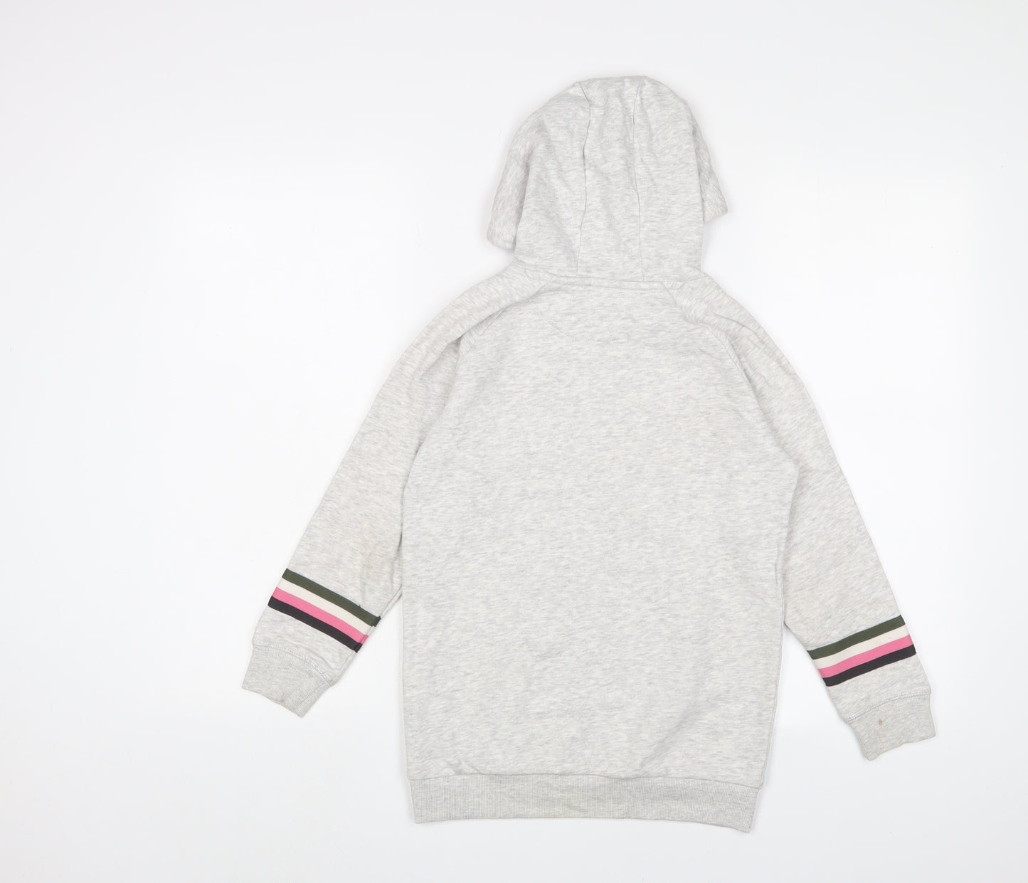Marks and Spencer Girls Grey Cotton Jumper Dress Size 8-9 Years Crew Neck Pullover - Snoopy