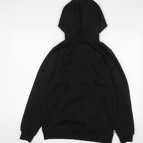 Lonsdale Mens Black Polyester Full Zip Hoodie Size S - Logo