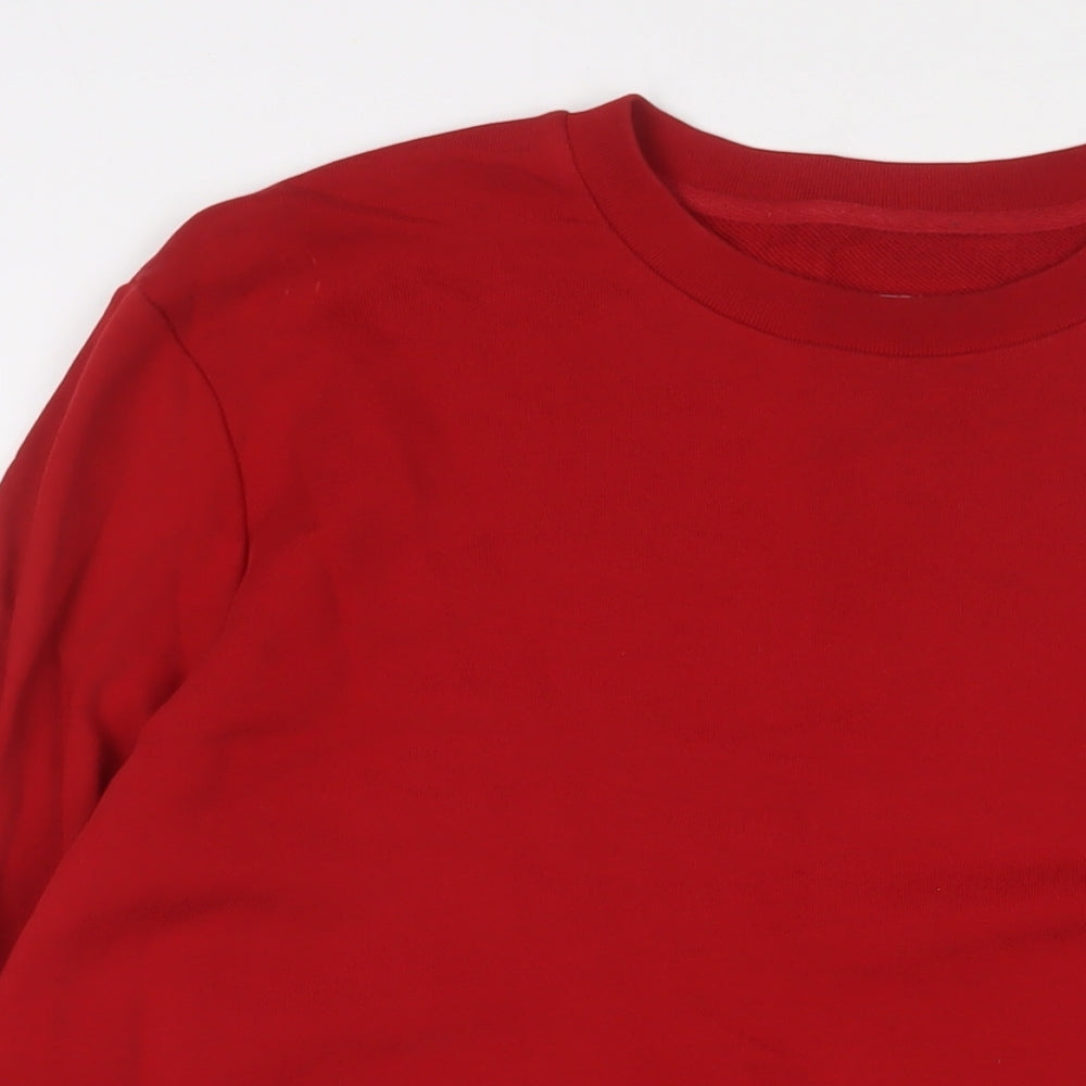 Vivienne Westwood Mens Red Cotton Pullover Sweatshirt Size L - Logo, Embroidered