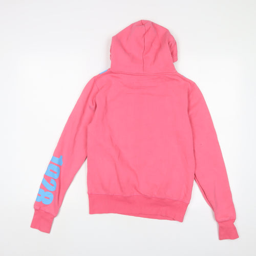 Disney Womens Pink Cotton Pullover Hoodie Size M Pullover - Minnie Mouse