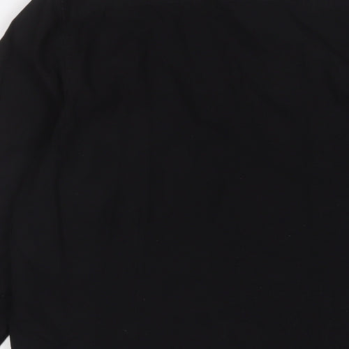 LC Waikiki Mens Black Cotton Button-Up Size M Collared Button