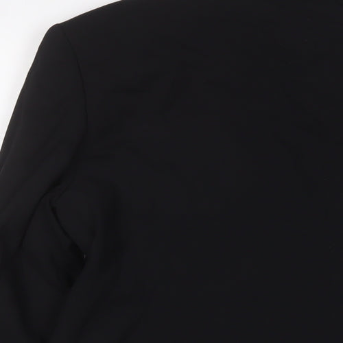 Rene Lezard Womens Black Jacket Blazer Size 12 Button
