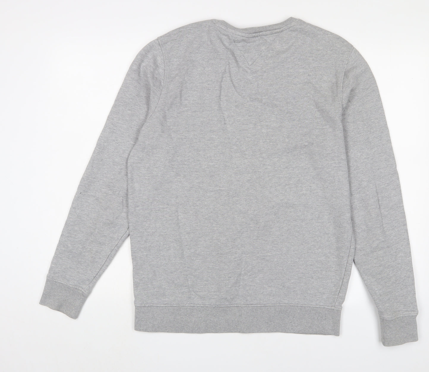 Tommy Hilfiger Mens Grey Cotton Pullover Sweatshirt Size M - Logo