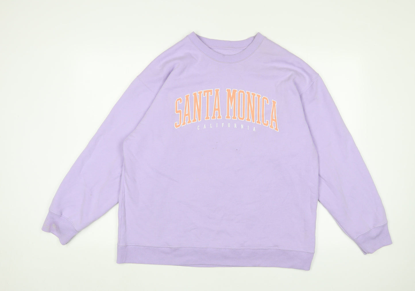 Hollister Womens Purple Cotton Pullover Sweatshirt Size M Pullover - Santa Monica