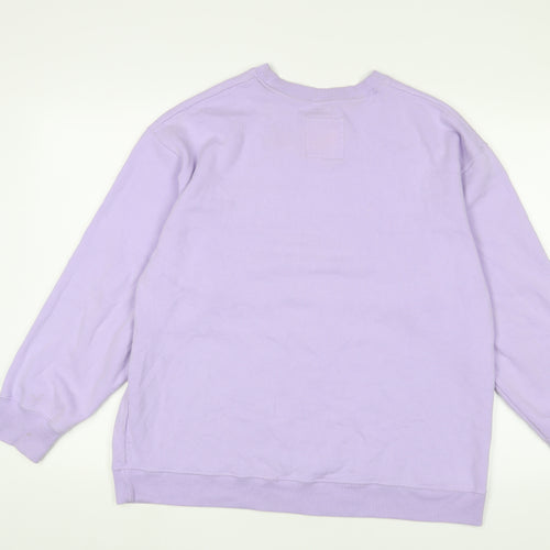 Hollister Womens Purple Cotton Pullover Sweatshirt Size M Pullover - Santa Monica