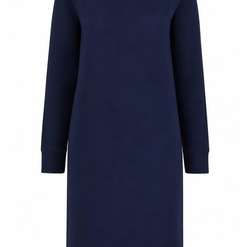 Lands' End Womens Blue Cotton Jumper Dress Size XS Crew Neck Pullover