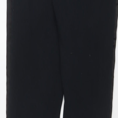 PUMA Womens Black Cotton Jogger Trousers Size 8 L29 in Regular Drawstring - Logo, Embroidered