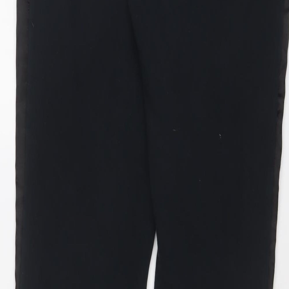 PUMA Womens Black Cotton Jogger Trousers Size 8 L29 in Regular Drawstring - Logo, Embroidered