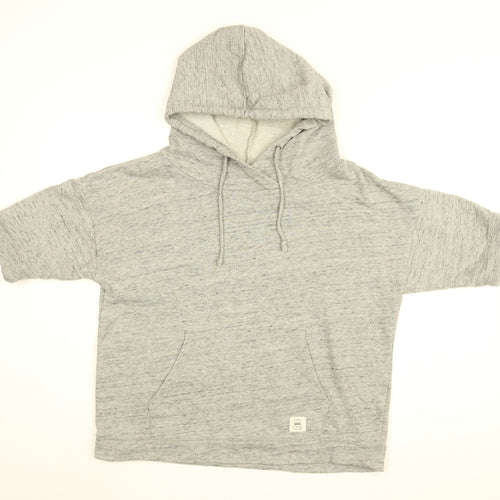 VANS Womens Grey Cotton Pullover Hoodie Size L Pullover
