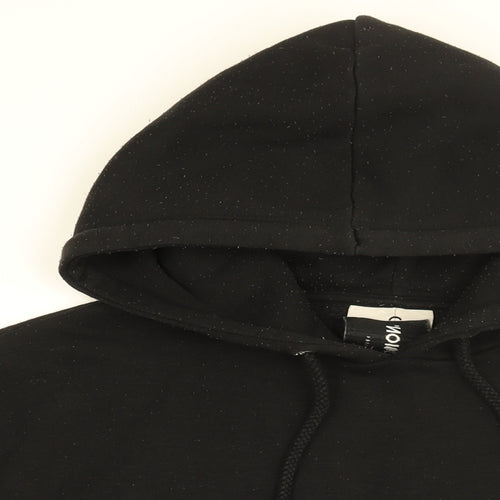 COLLUSION Mens Black Cotton Pullover Hoodie Size M - Collusion