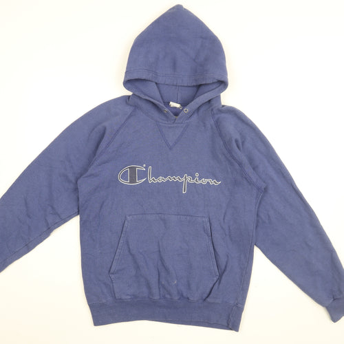 Champion Mens Blue Cotton Pullover Hoodie Size S - Champion