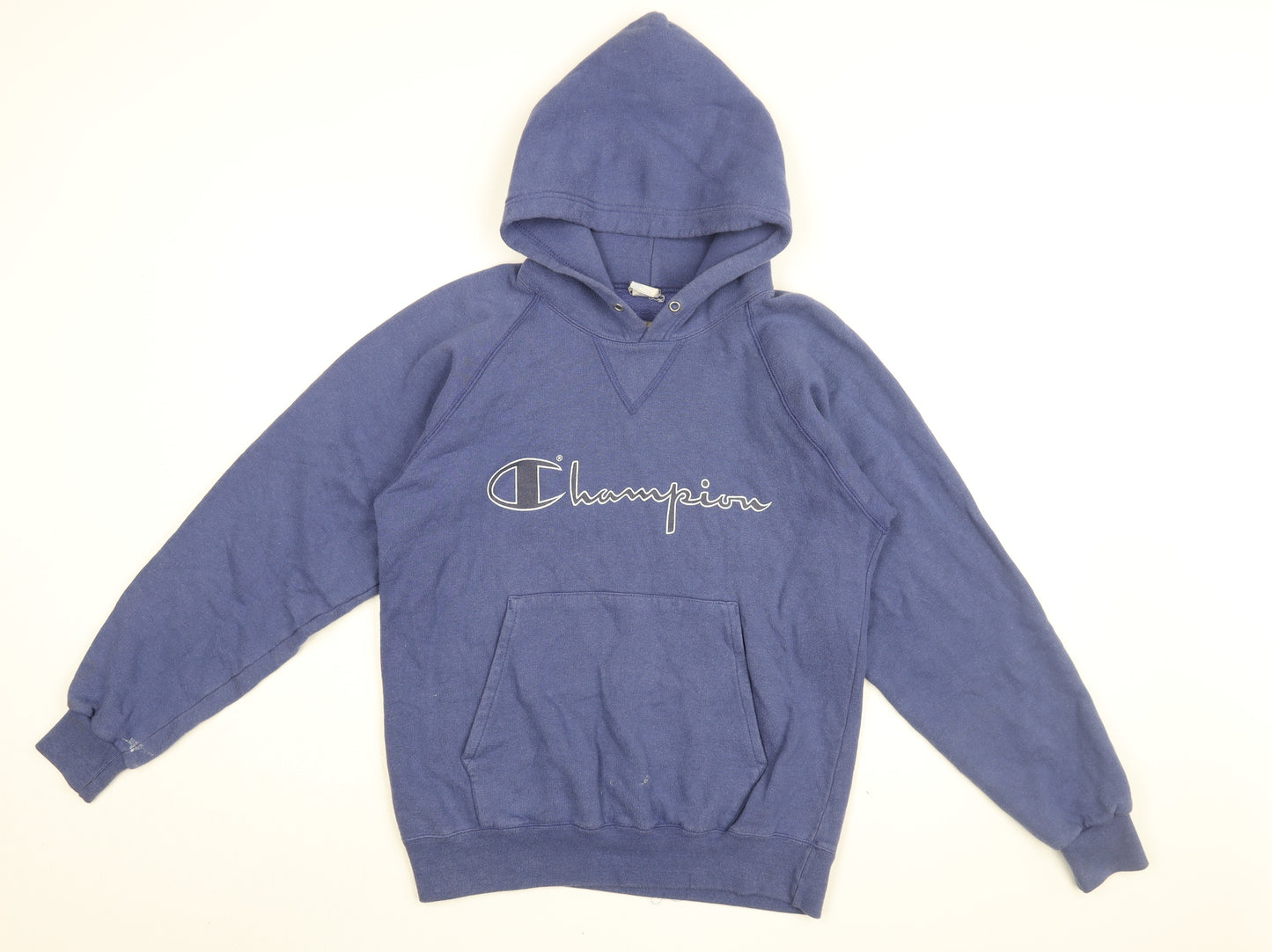 Champion Mens Blue Cotton Pullover Hoodie Size S - Champion