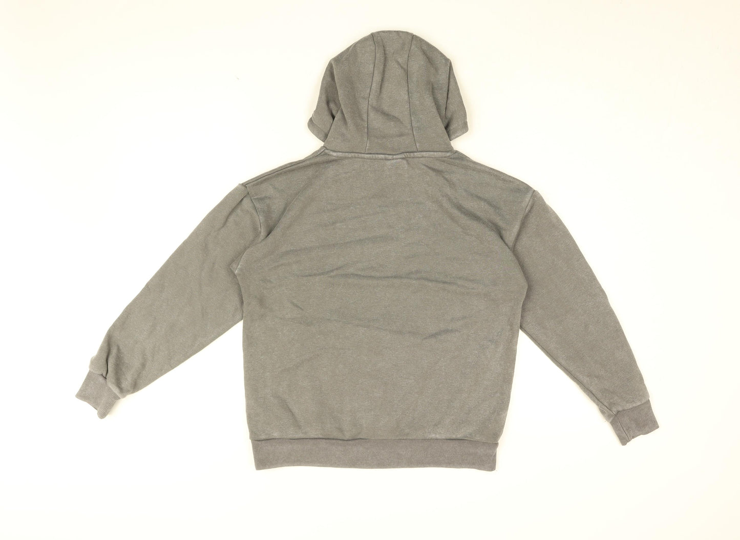 Disney Girls Grey Cotton Pullover Hoodie Size 11-12 Years Pullover - Stitch